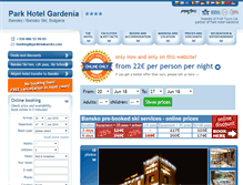 Tablet Screenshot of gardeniabansko.com